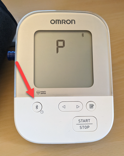 Connecting the Omron BP5250 Blood Pressure Cuff to Allie on